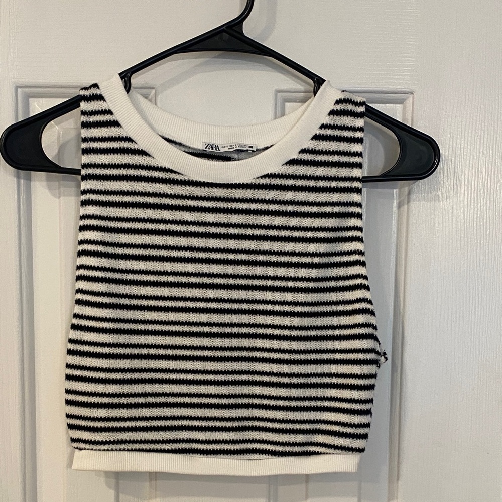 Zara Striped Sleeveless Top -S